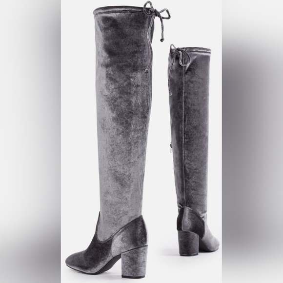 Adina Gray Velvet WC - Picture 4 of 10